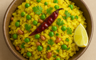 Crunchy, Spicy Indori Poha – A Taste of Madhya Pradesh!