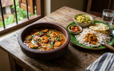 Home 8 Authentic Malabar Prawn Curry Recipe | Kerala Style Coconut Milk Prawn Curry by Madhu Savara