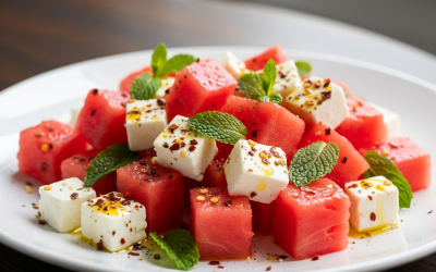 Madhusavara’s Spiced Watermelon Feta Salad: A Summer Delight