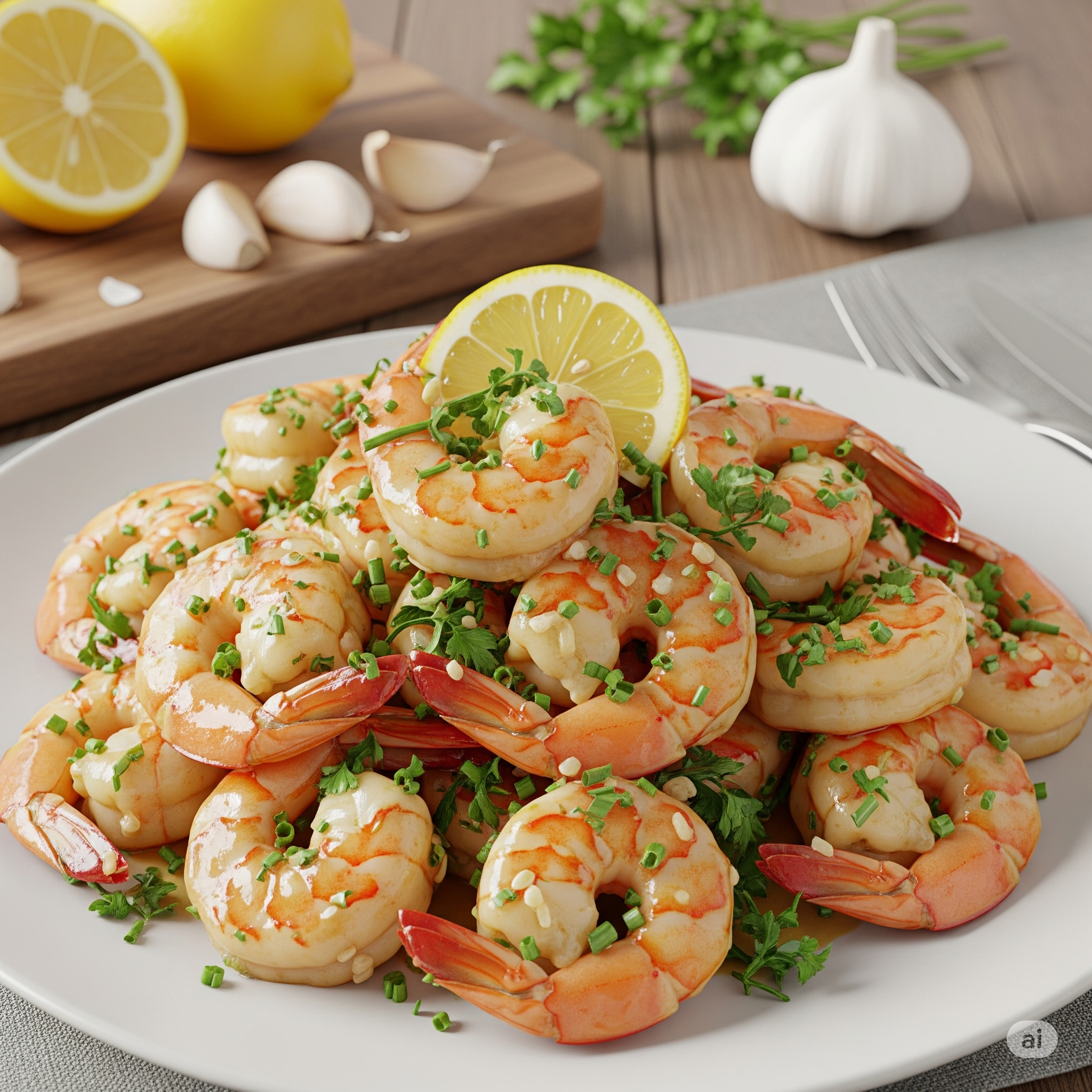 Coastal Garlic Lemon Shrimp Recipe