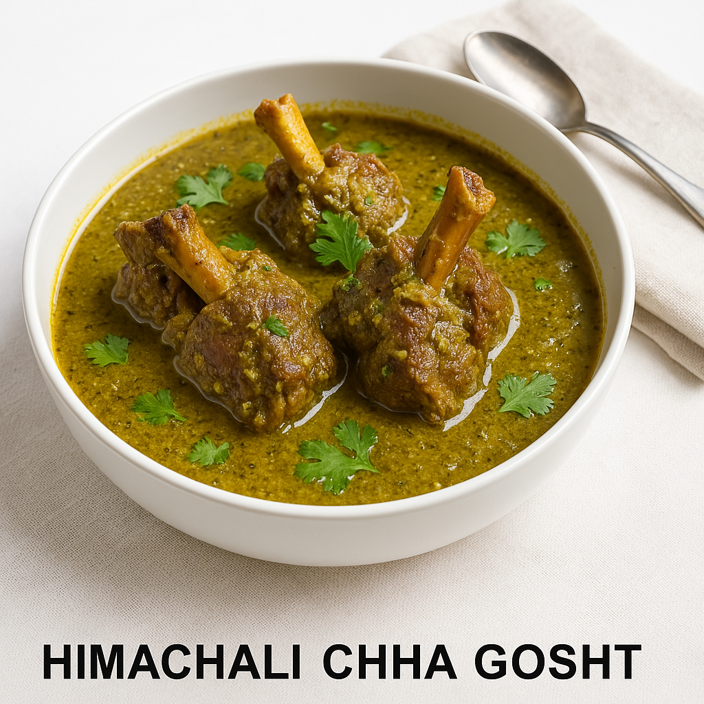 Himachali Chha Gosht served – Madhu Savara recipe