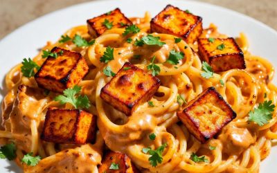 Indo-Italian Fusion: Creamy Paneer Tikka Pasta Bake