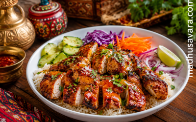 Hot Honey Chicken Tikka Bowl Recipe | Spicy-Sweet Indian Fusion Bowl