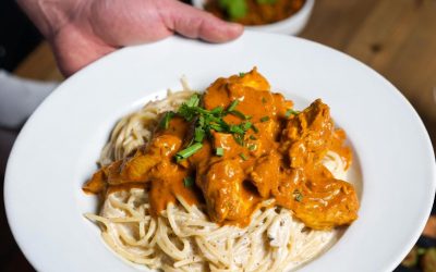 Creamy Butter Chicken Pasta | Better Than Takeout | Madhu Savara
