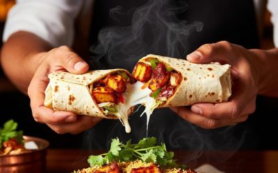 Crispy Chilli Paneer Tikka Wraps | High Protein Indian Fusion Recipe