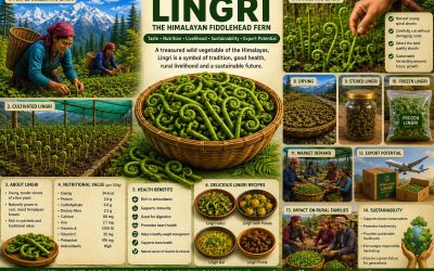 Lingri: The Himalayan Fiddle-head Fern That Brings Taste, Nutrition, Rural Livelihoods, and Export Potential Together