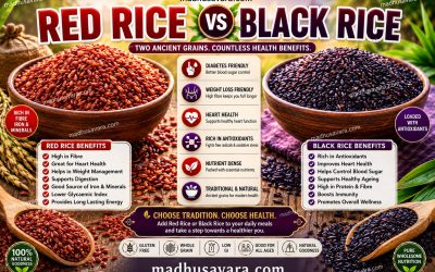 Red Rice vs Black Rice: Complete Nutrition, Diabetes, Weight Loss, Heart Health Benefits and Traditional Rice Guide