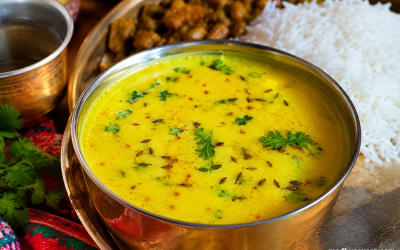 Authentic Mandyali Buttermilk Jhol – The Soulful Finale of a Traditional Mandyali Dham