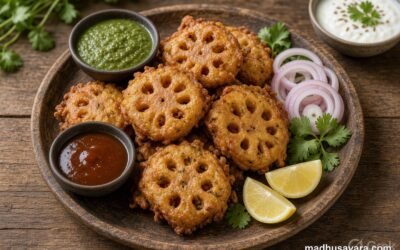 Home 1 Bhey Pakora Recipe – Crispy Bhein Pakora | Lotus Stem Fritters
