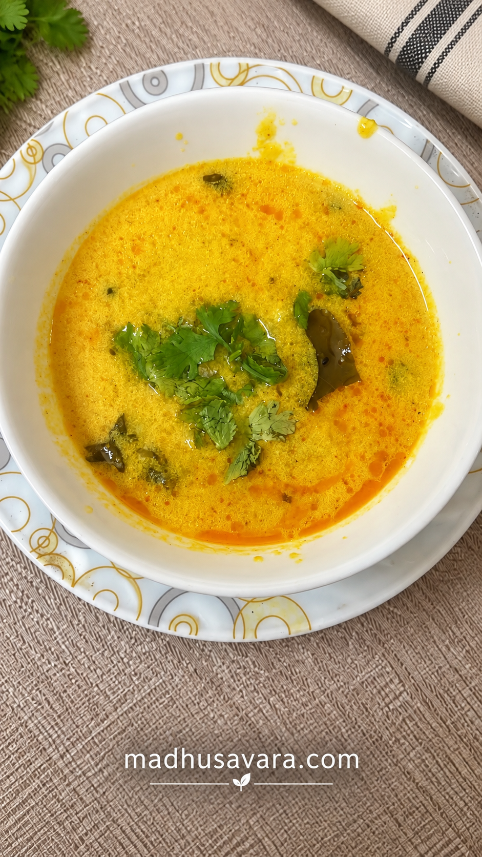 Mattha ke Aloo Recipe, Etawah-style Uttar Pradesh potato curry made with boiled potatoes and tangy mattha